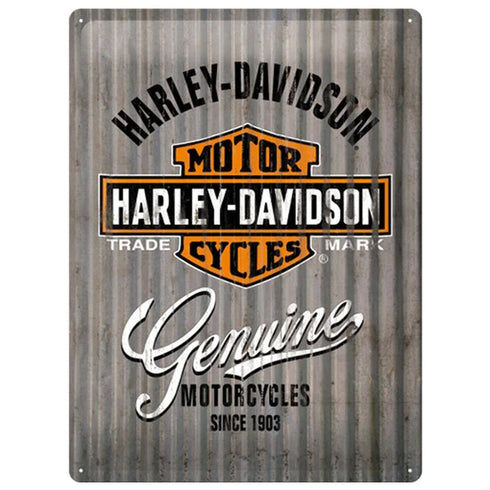 CARTEL 30X40 cm HARLEY METAL WALL